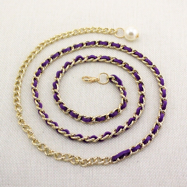 Тънък дамски колан в различни цветове - 14 модела