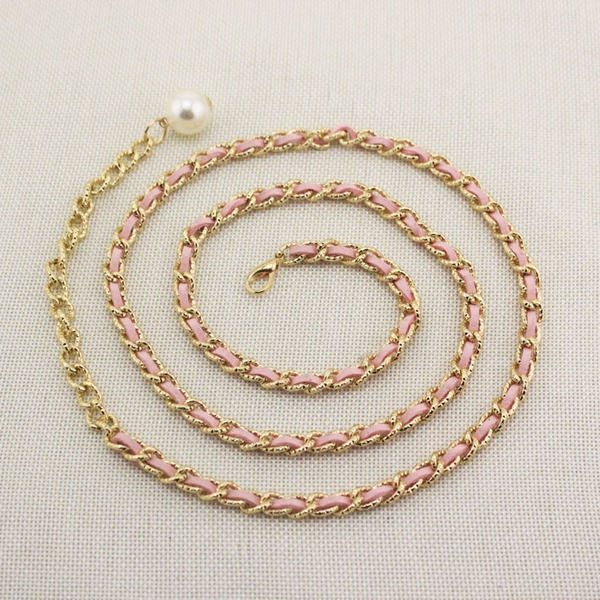 Тънък дамски колан в различни цветове - 14 модела