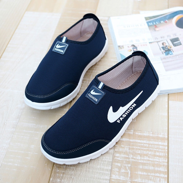 Мъжки летни обувки за бягане в няколко модела в син, сив и черен цвят