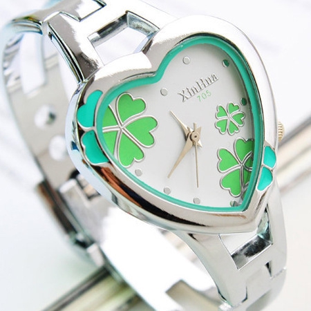 Дамски часовници с форма на сърце 3 цвята