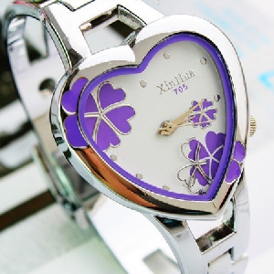 Дамски часовници с форма на сърце 3 цвята