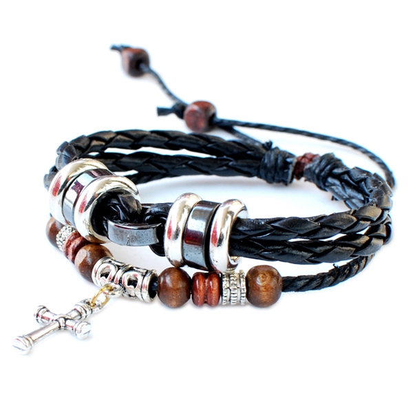 Ανδρικά βραχιόλια σε διάφορα χρώματα - 19 μοντέλα