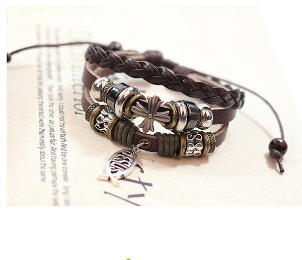 Ανδρικά βραχιόλια σε διάφορα χρώματα - 19 μοντέλα