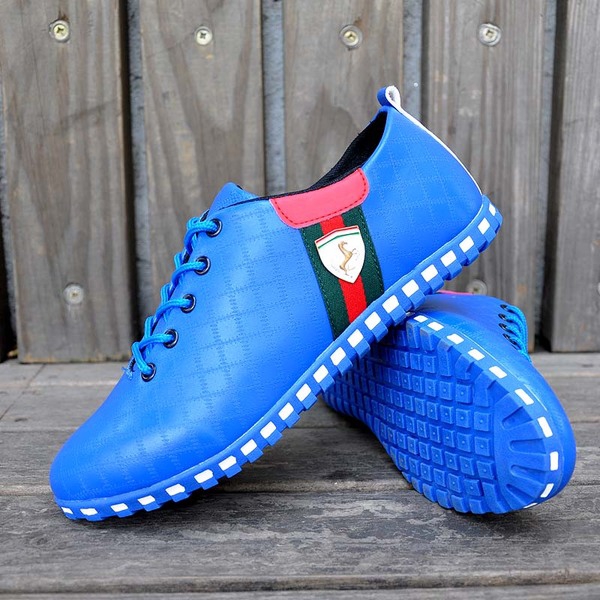 Мъжки обувки подходящи за ежедневие и спорт - няколко модела в син, черен, сив и бял цвят - плоска пета