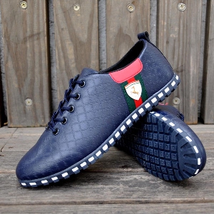 Мъжки обувки подходящи за ежедневие и спорт - няколко модела в син, черен, сив и бял цвят - плоска пета