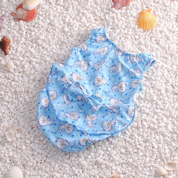 Цял бански за момичета: Розов, Син, Зелен