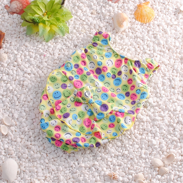 Цял бански за момичета: Розов, Син, Зелен