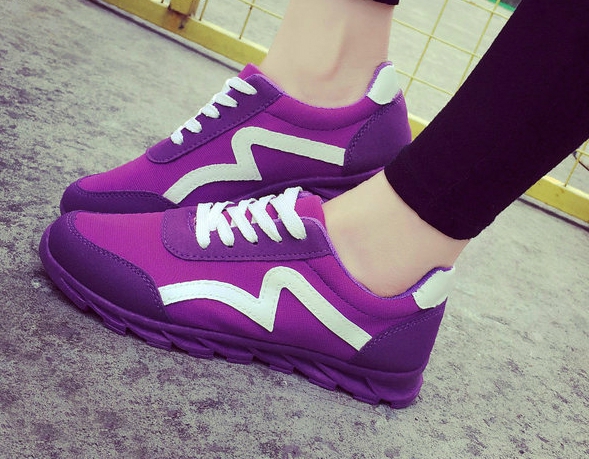 Дамски спортни обувки - 4 модела за джогинг - лилав, черен, розов и зелен