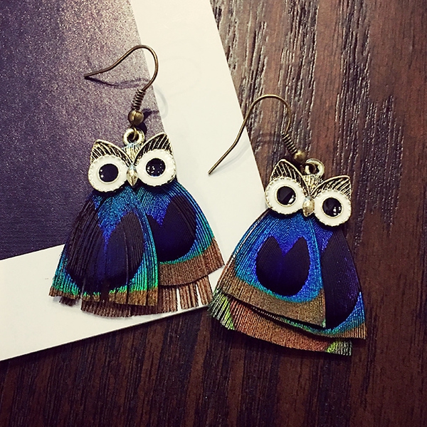 Γυναικεία σκουλαρίκια  ή κρεμαστά κουκουβάγια