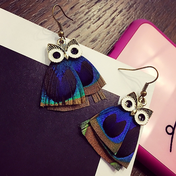 Γυναικεία σκουλαρίκια  ή κρεμαστά κουκουβάγια