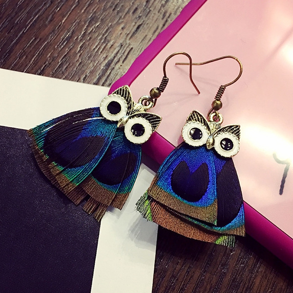 Γυναικεία σκουλαρίκια  ή κρεμαστά κουκουβάγια