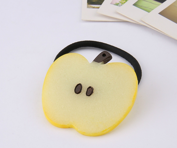 Ластици за коса в формата на ябълка,киви,яйце,диня,лимон и други - 9 модела