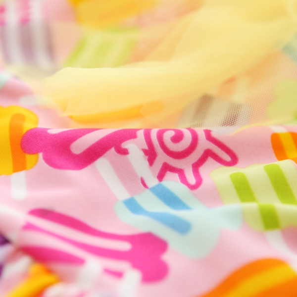 Детски бански с кръстосани презрамки за момичета