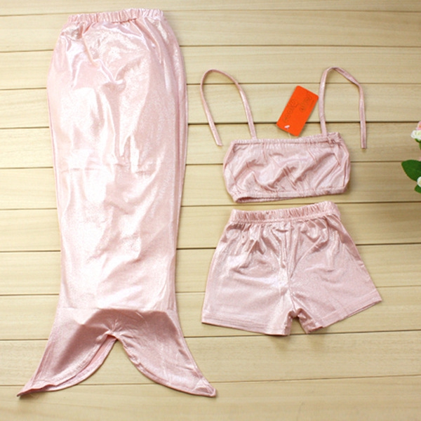 Детски бански тип русалка: 3 части