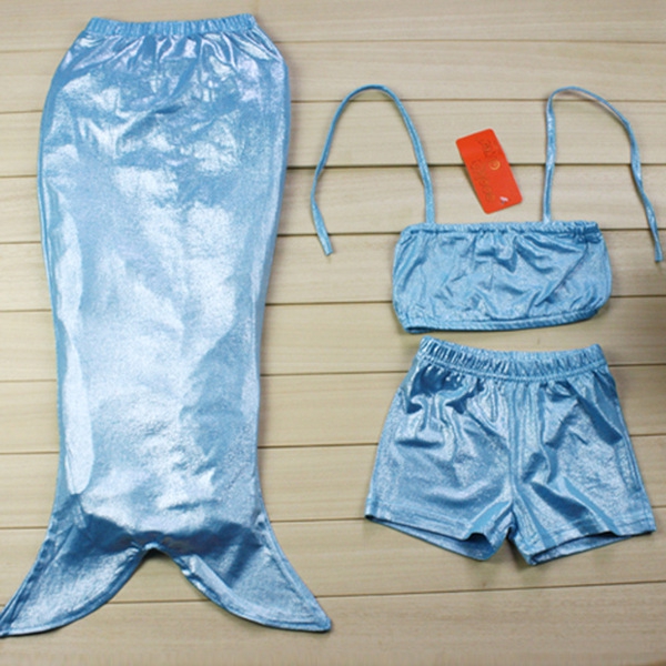 Детски бански тип русалка: 3 части