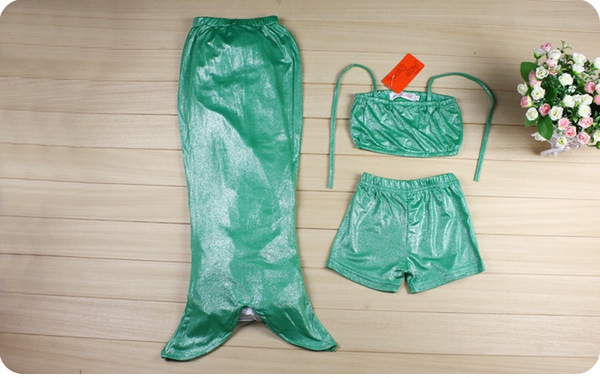 Детски бански тип русалка: 3 части