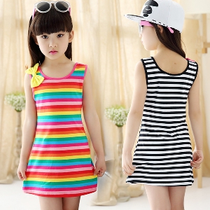 Детски плажни рокли за момичета: 2 цвята 