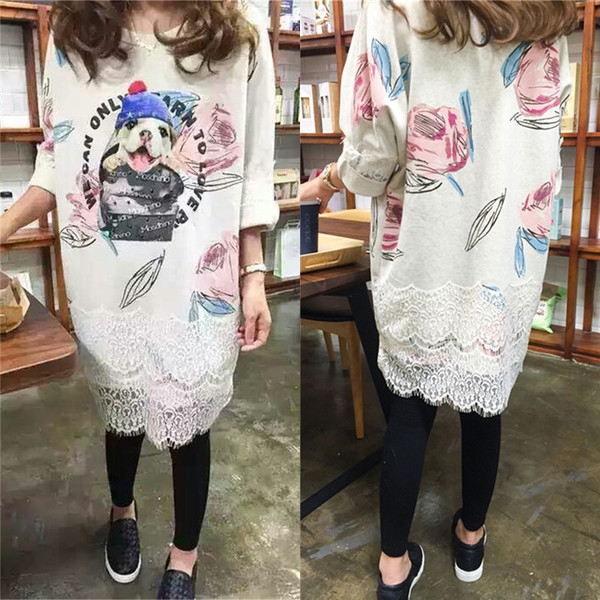 Φόρεμα για τις έγκυες  από βαμβάκι και δαντέλα.