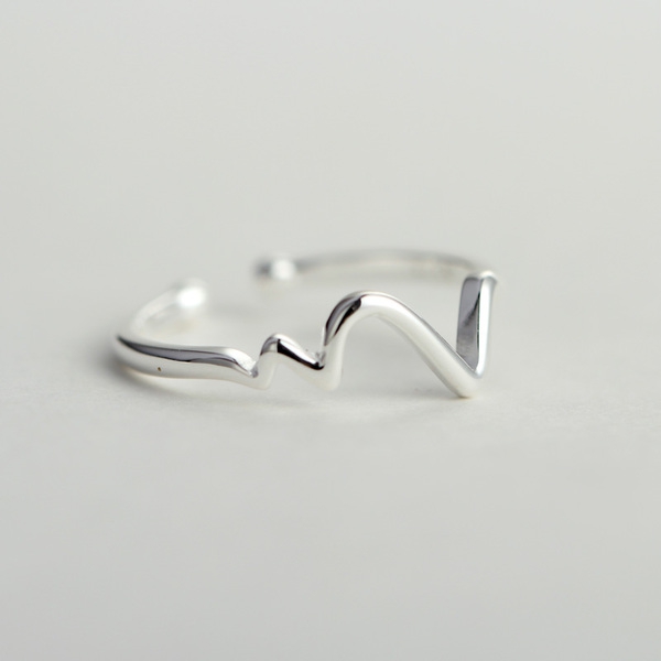 Γυναικέιο δαχτυλίδι σε ασημί χρώμα-1 μοτίβο