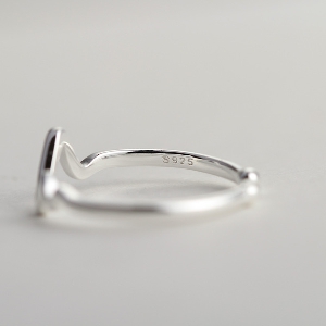 Дамски пръстен в сребрист цвят-1 модел