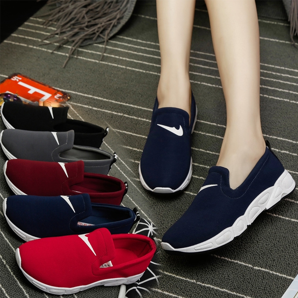 Дамски обувки подходящи за ежедневие и лек спорт - сиви, черни, червени, сини, виненочервени