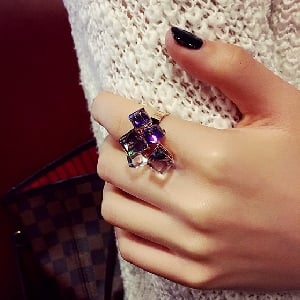 Γυναικείο δαχτυλίδι - κρύσταλλο