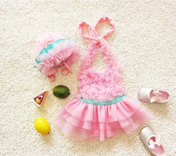 Детски луксозен бански тип рокличка 