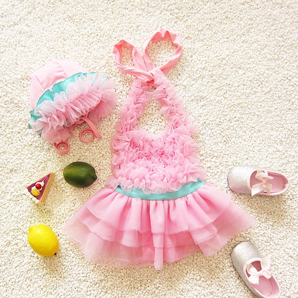 Детски луксозен бански тип рокличка 