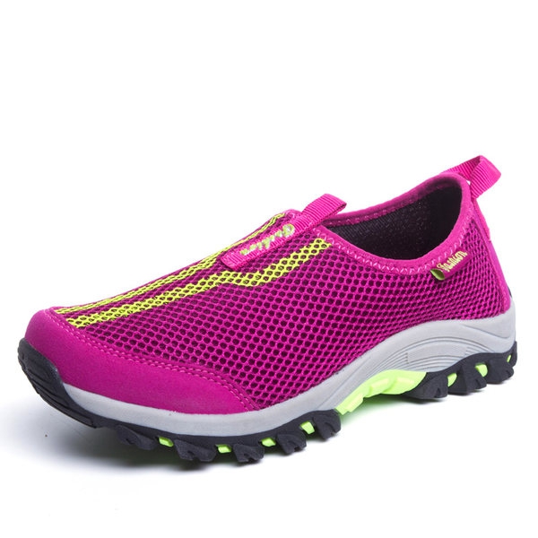 Мрежести дишащи туристически обувки за мъже и жени - 20 топ летни модела - сини, розови, сиви