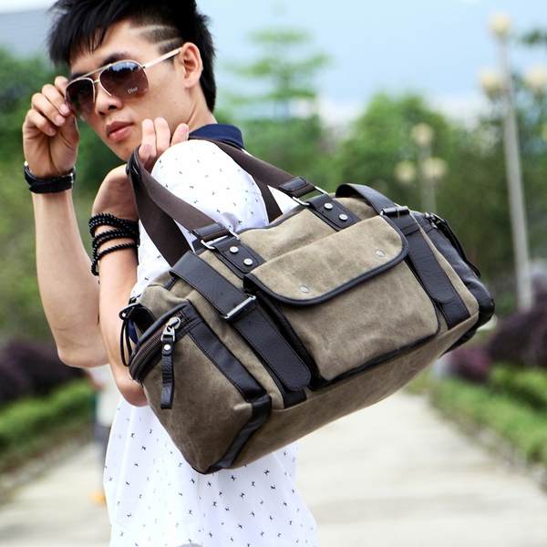 Малки сакове за мъже и жени в кафяв и черен цвят  - 17 L 