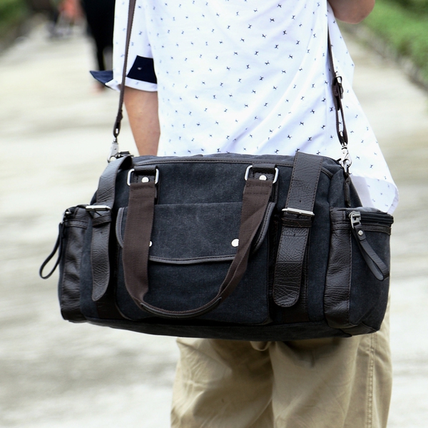 Малки сакове за мъже и жени в кафяв и черен цвят  - 17 L 