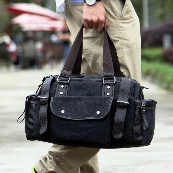 Малки сакове за мъже и жени в кафяв и черен цвят  - 17 L 