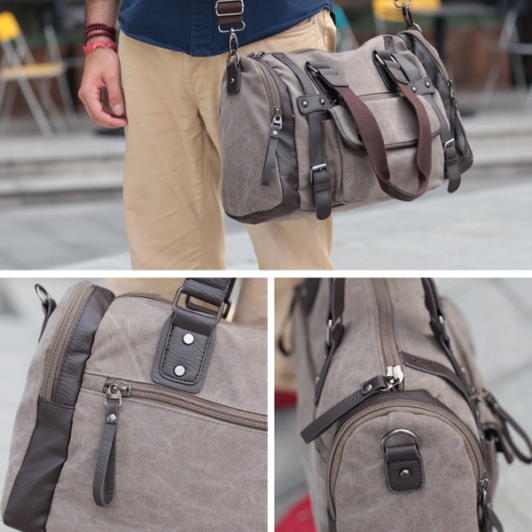 Малки сакове за мъже и жени в кафяв и черен цвят  - 17 L 