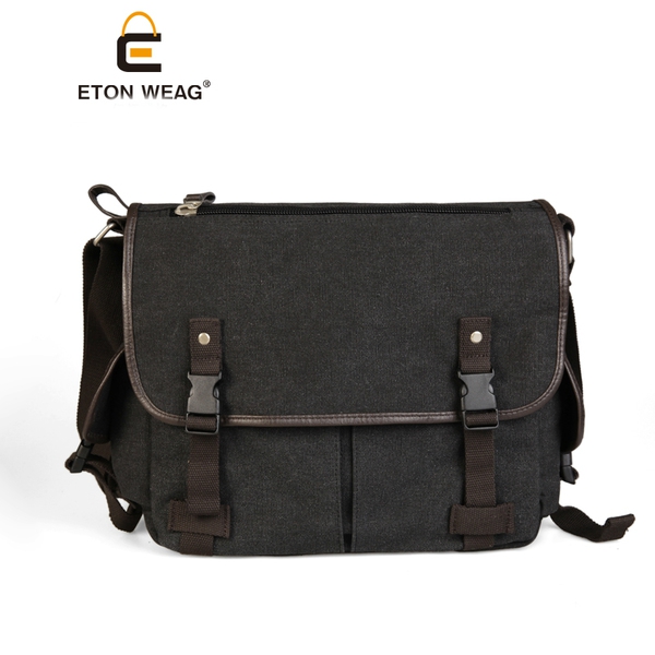 Γυναικείες και ανδρικές τσάντες  σε μαύρο και καφέ χρώμα - 30x35x12cm