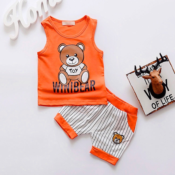 Παιδικό σετ αμάνικο και σορτς για αγόρια και κορίτσια