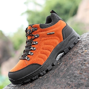 Мъжки есенни и зимни туристически обувки - подходящи за планински преживявания - 3 модела в кафяв, оранжев и зелен цвят