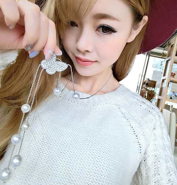 Γυναικεία κολιέ σε διαφορετικά χρώματα-22 σχέδια