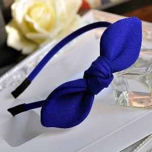 Дамска диадема с панделка - в черен,цикламен,син и лилав цвят