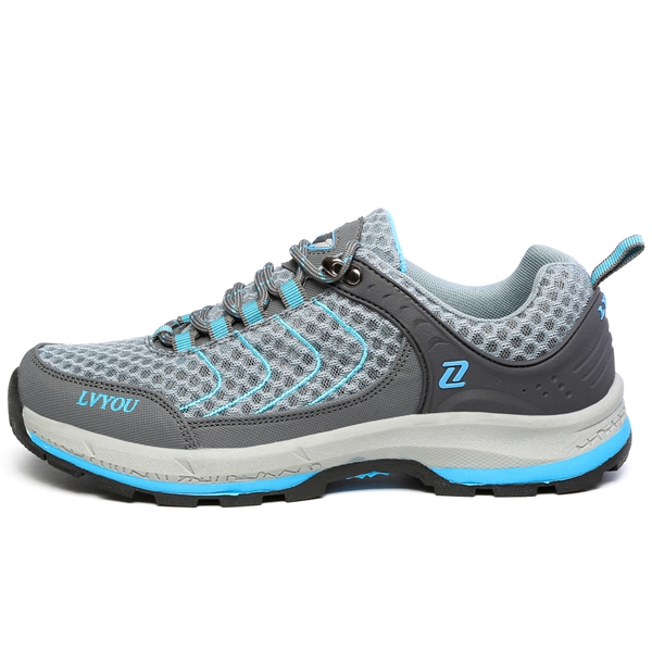 Летни дишащи туристически обувки за мъже и жени - сиви, сини, розови, черни и други топ продукти