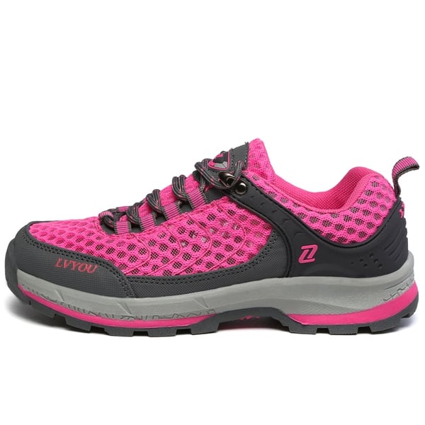 Летни дишащи туристически обувки за мъже и жени - сиви, сини, розови, черни и други топ продукти