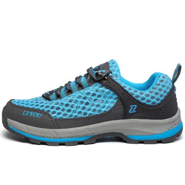 Летни дишащи туристически обувки за мъже и жени - сиви, сини, розови, черни и други топ продукти