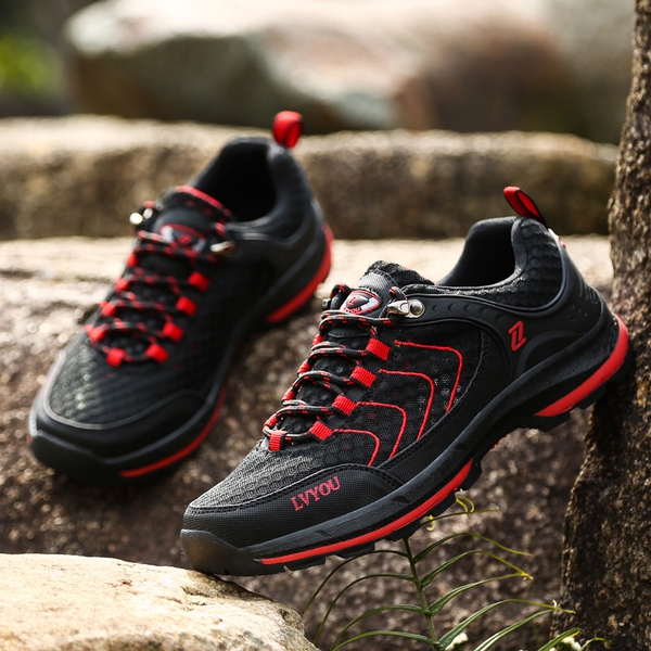 Летни дишащи туристически обувки за мъже и жени - сиви, сини, розови, черни и други топ продукти