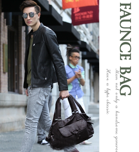 Черни пътни чанти за ръчен багаж от изкуствена кожа за мъже и жени 