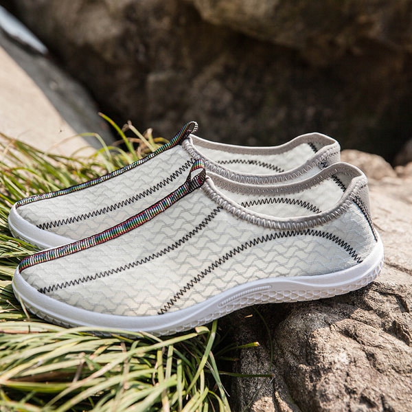 Мъжки летни спортни обувки за бягане - 6 модела в син, сив, зелен цвят - с дишаща мрежа