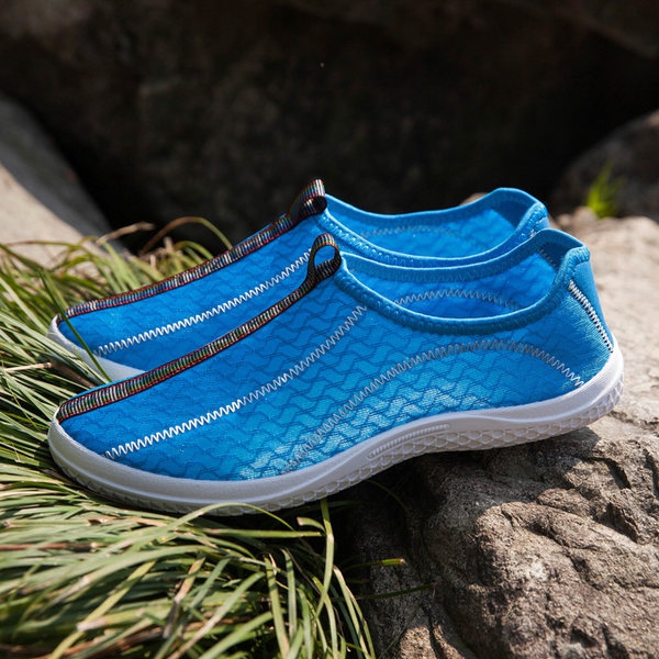 Мъжки летни спортни обувки за бягане - 6 модела в син, сив, зелен цвят - с дишаща мрежа