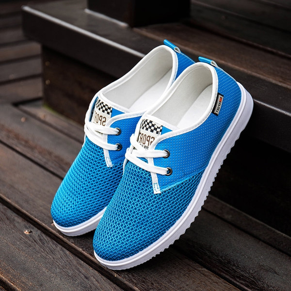 Мъжки летни обувки с дишаща мрежа подходящи за ежедневие, лек спорт и тичане - няколко модела