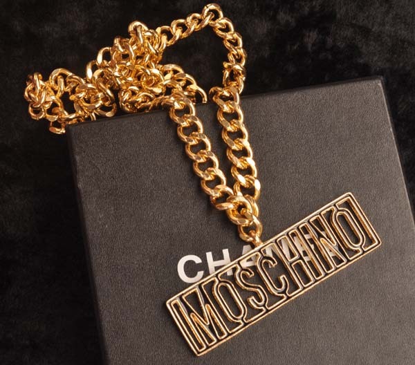 Ανδρική αλυσίδα σε ασημένιο και χρυσό χρώμα - Μoschino