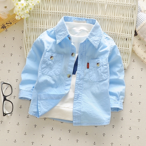 Παιδικά πουκάμισα για αγόρια: Λευκό, Κίτρινο, Μπλε, Κόκκινο