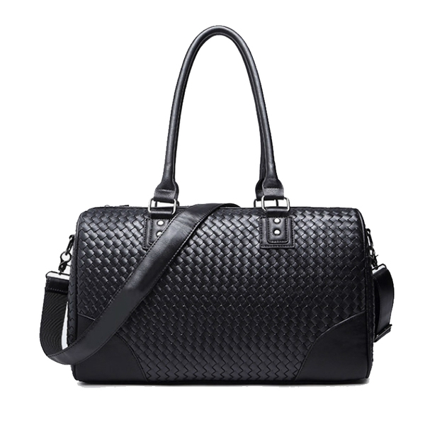 Пътни чанти в черен цвят за мъже и жени изработени от изкуствена кожа 