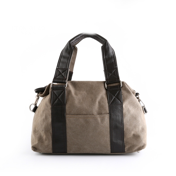 Μεγάλες τσάντες ταξιδιού σε μαύρο και καφέ χρώμα 43χ33χ14σμ